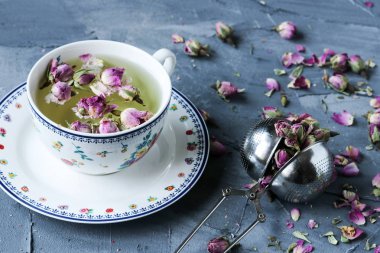 pembe Gül tomurcukları kurutulmuş