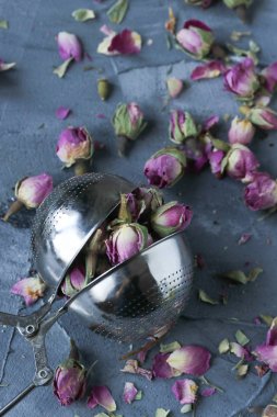 pembe Gül tomurcukları kurutulmuş