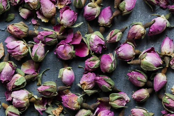 Dried Pink Rose Buds — Stock Photo, Image