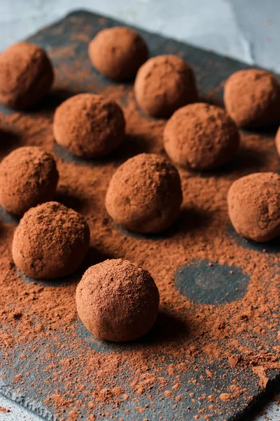 Chocolate truffles, homemade chocolate