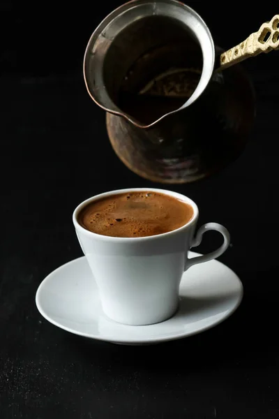 Kawa Turecku Nalewanie Kawy — Zdjęcie stockowe