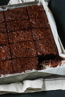 Ev yapımı kek çikolatalı kek