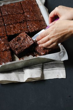 Ev yapımı kek çikolatalı kek