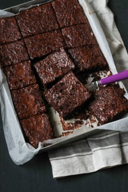 Ev yapımı kek çikolatalı kek