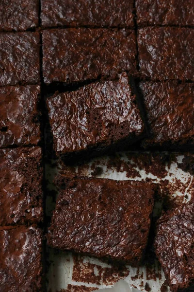 Homemade Brownie Chocolate Cake — Stock Photo, Image