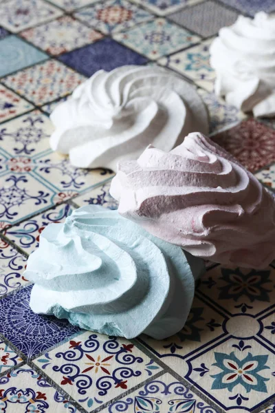 Meringue Cookies Pastry Cookies — Stock Photo, Image