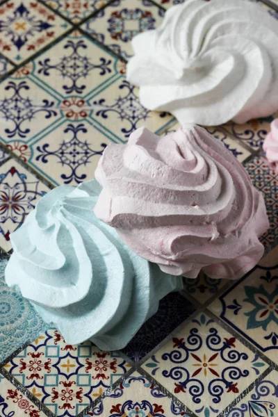 Meringue Koekjes Gebak Koekjes — Stockfoto