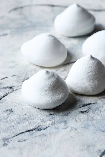 Witte Marshmallow Snoepjes Snack — Stockfoto