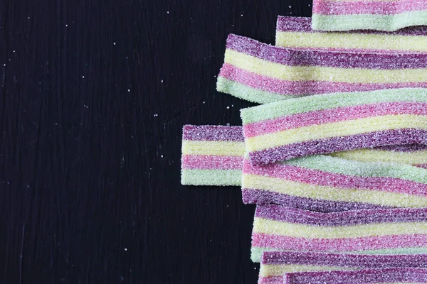 Galaretki Kolorowe Cukierki Negatice Przestrzeni — Zdjęcie stockowe