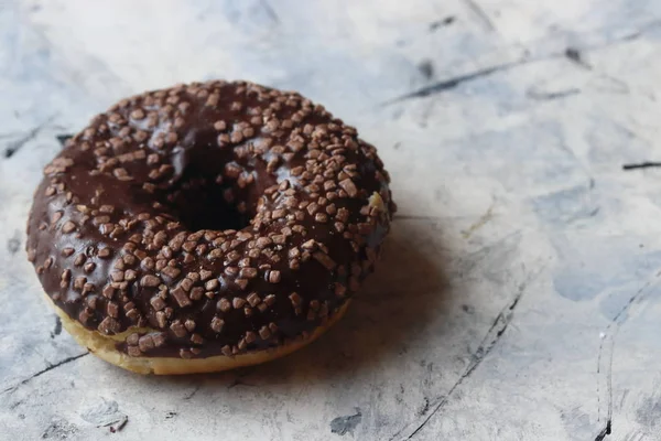 Chocolate Donut White Background — Stock Photo, Image