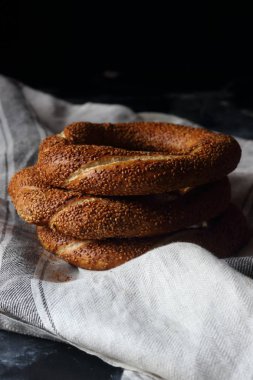 Türk simit simit, natürmort Türk simit 