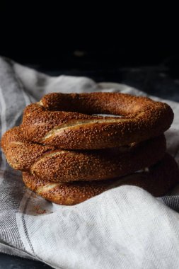 Türk simit simit, natürmort Türk simit 