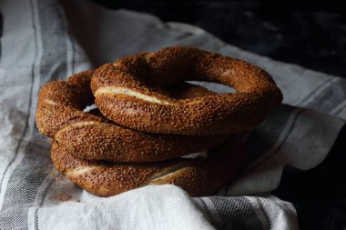 Türk simit simit, natürmort Türk simit 