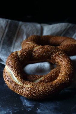 Türk simit simit, natürmort Türk simit 