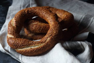Türk simit simit, natürmort Türk simit 