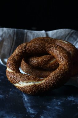 Türk simit simit, natürmort Türk simit 