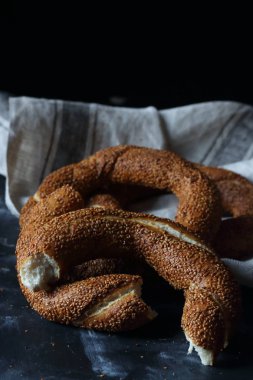 Türk simit simit, natürmort Türk simit 