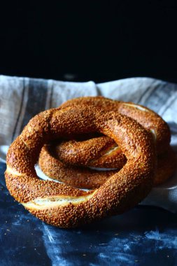 Türk simit simit, natürmort Türk simit 