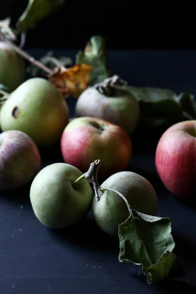 Frutas Manzana Naturales Frescas Orgánicas — Foto de Stock