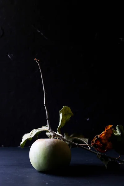 Frutas Maçã Naturais Frescas Orgânicas — Fotografia de Stock