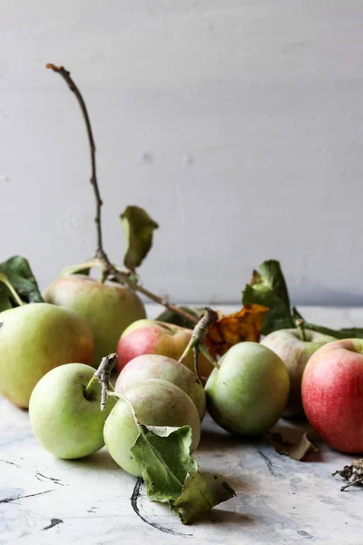Organic Fresh Natural Apple Fruits — Stock Photo, Image