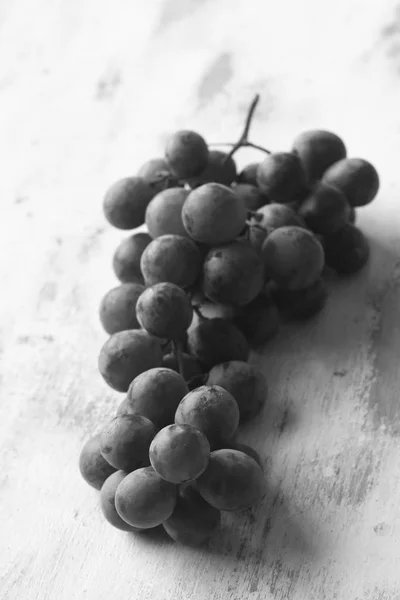 Виноградні Плоди Білому Тлі Чорно Білий Дріб — стокове фото