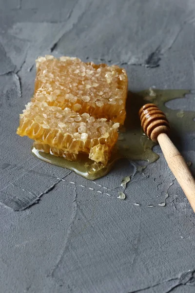 Honeycomb Grå Bakgrund — Stockfoto