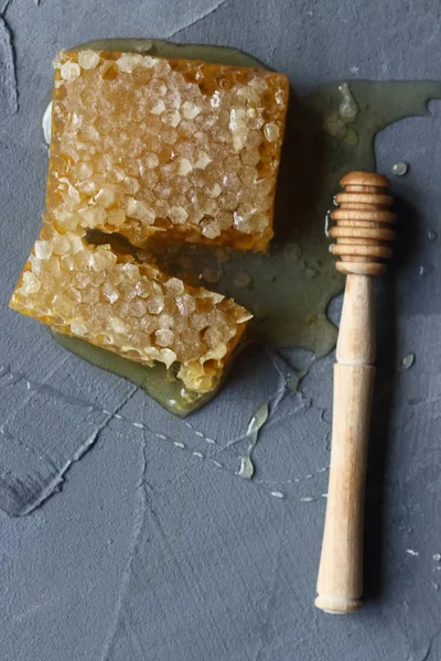 Honeycomb Grå Bakgrund — Stockfoto