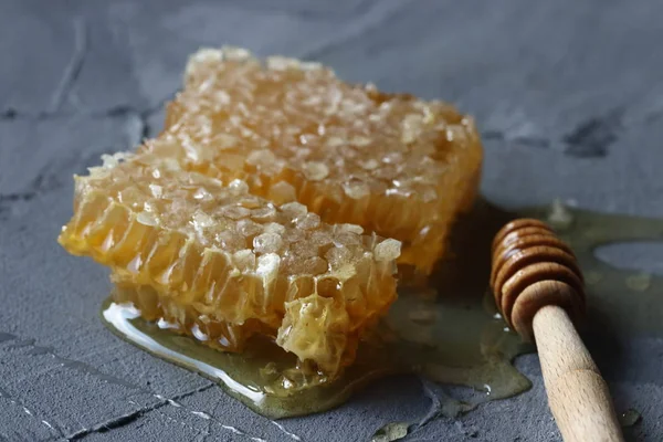 Honeycomb Grå Bakgrund — Stockfoto