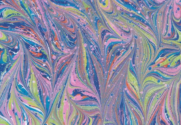 Kleurrijke Golf Ontwerp Marmeren Achtergrond — Stockfoto