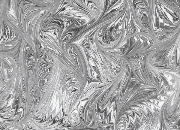 Handmade Black Grey Wave Marble Background Design — Stock Photo, Image