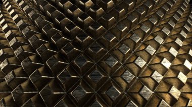 3d Abstract Background - Gold Rough Metal Pattern clipart