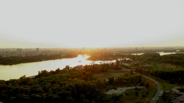 Imagens Drone Views Câmera Olha Diretamente Para Horizonte — Vídeo de Stock