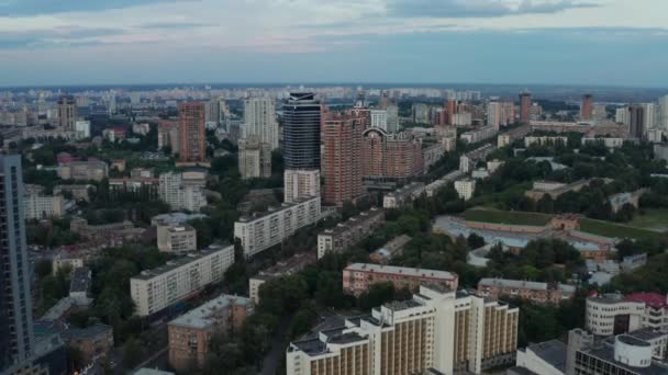 Panorama Cidade Kiev Voo Drone Cidade Uma Bela Vista Das — Vídeo de Stock