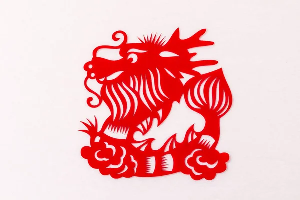 剪纸中国生肖标志 — 图库照片