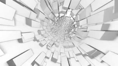 Greeble solucan deliği sinek döndürme. Bir daire içinde rotasyon ile ilmekledi video.