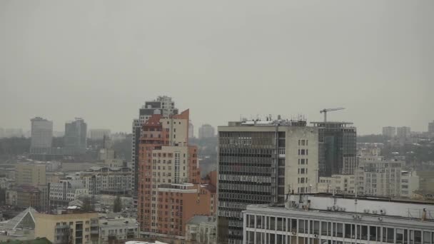 Panorama Ville Caméra Déplace Vers Droite — Video