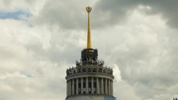 Arquitectura Soviética Kiev Vdnh Timelapse — Vídeo de stock
