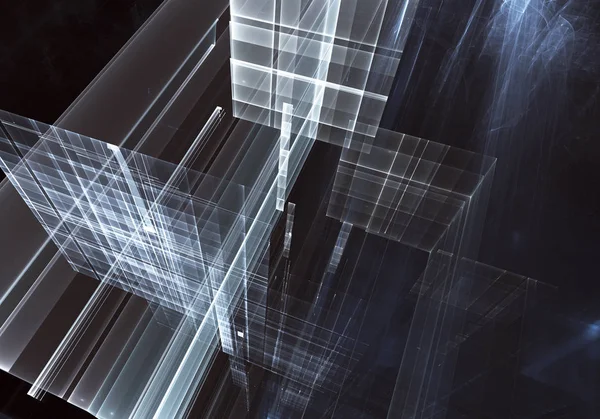 Obraz Abstrakcja Tehnology Wygenerowany Komputerowo Trójwymiarowy Fraktal Tekstury — Zdjęcie stockowe