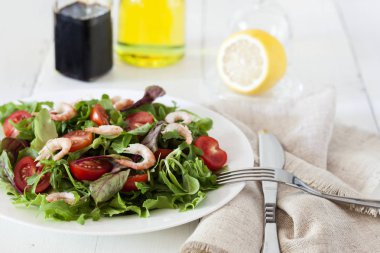 Masada, diyet yemek karides salatası