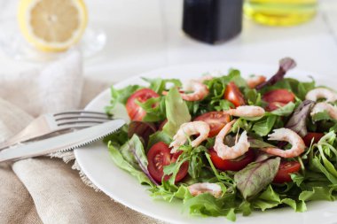 Masada, diyet yemek karides salatası