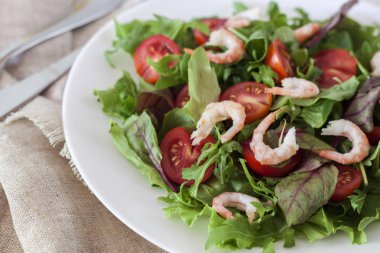 Masada, diyet yemek karides salatası