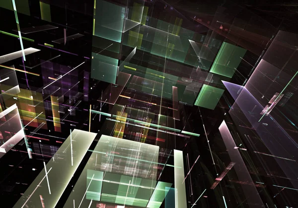 Obraz Abstrakcja Tehnology Wygenerowany Komputerowo Trójwymiarowy Fraktal Tekstury — Zdjęcie stockowe