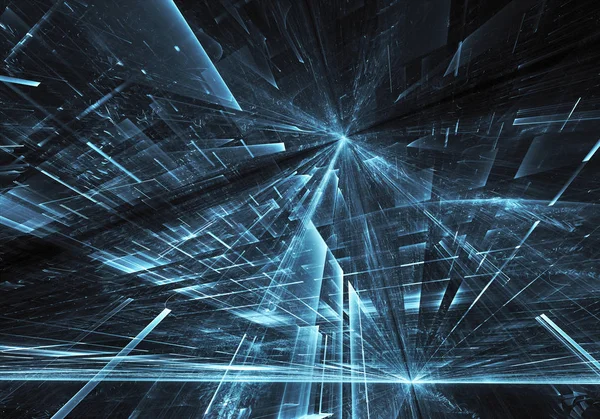 Bilgisayar soyut tehnology görüntü oluşturulur. Üç boyutlu 3d fraktal, doku