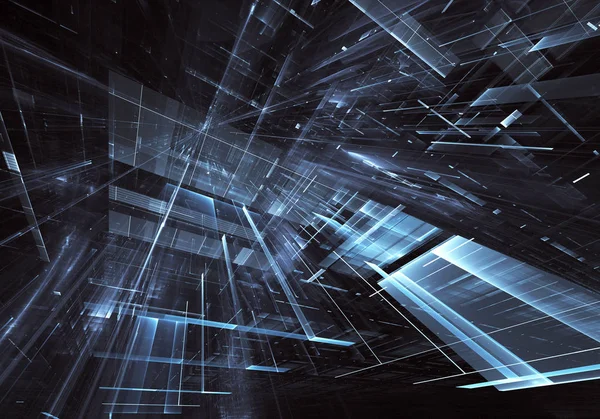 Bilgisayar soyut tehnology görüntü oluşturulur. Üç boyutlu 3d fraktal, doku