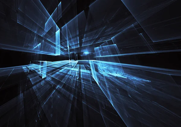 Bilgisayar soyut tehnology görüntü oluşturulur. Üç boyutlu 3d fraktal, doku