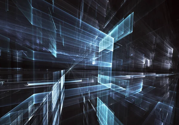 Bilgisayar soyut tehnology 3d görüntü oluşturulur. Üç boyutlu 3d fraktal, doku