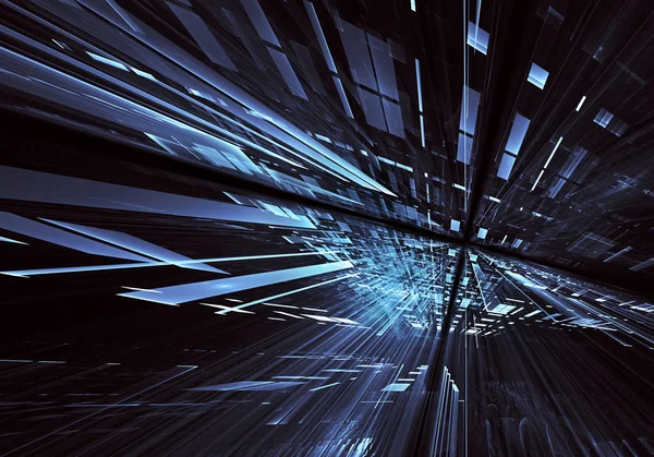 Bilgisayar soyut tehnology 3d görüntü oluşturulur. Üç boyutlu 3d fraktal, doku