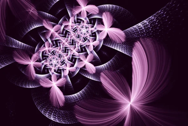 Resumo fundo fractal, textura, bokeh, espiral fractal — Fotografia de Stock