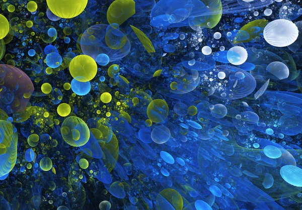 Abstrakte Farbe dynamischer Hintergrund mit Lichteffekt. Fraktale Kunst — Stockfoto